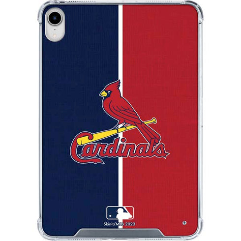 MLB St. Louis Cardinals Split iPad 11th Gen (2025) Clear Case