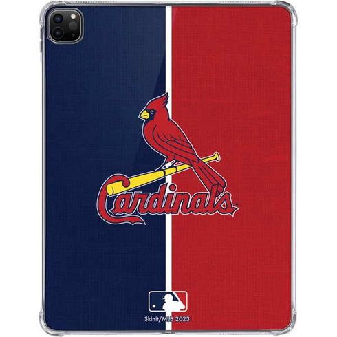 MLB St. Louis Cardinals Split iPad Pro 11in (2024) Clear Case