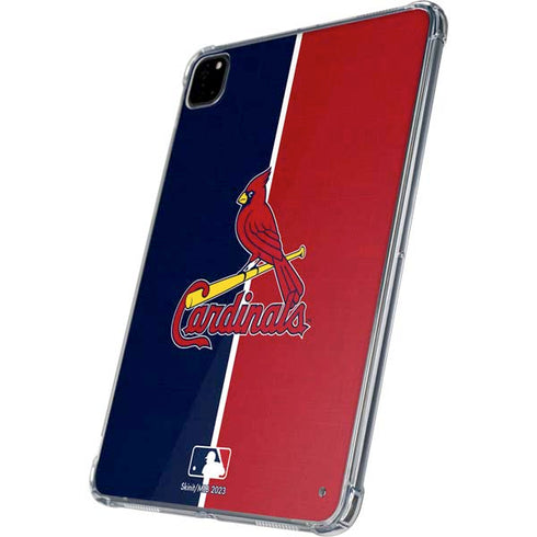 MLB St. Louis Cardinals Split iPad Pro 11in (2024) Clear Case