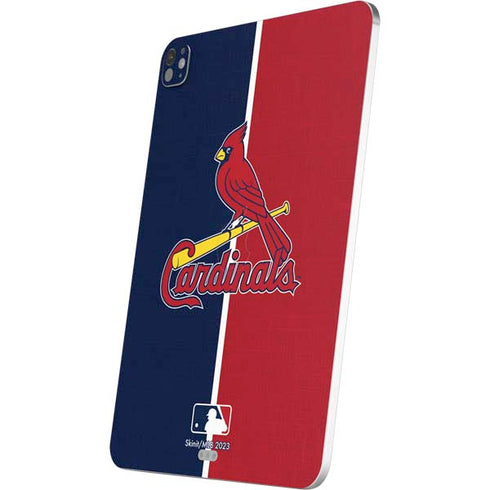 MLB St. Louis Cardinals Split iPad Pro 13in M4 (2024) Skin