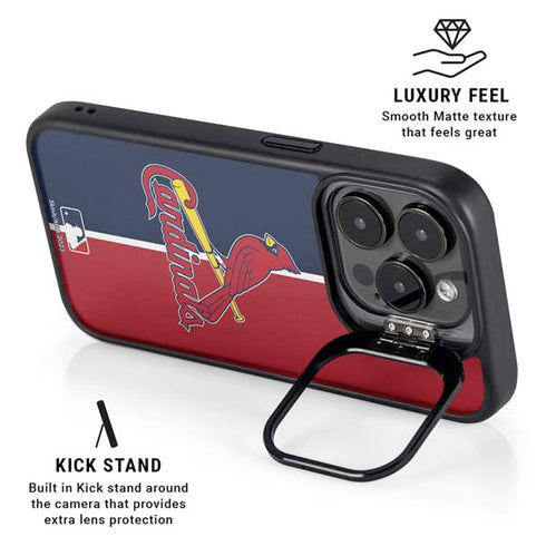 MLB St. Louis Cardinals Split iPhone 13 Pro Kickstand Case