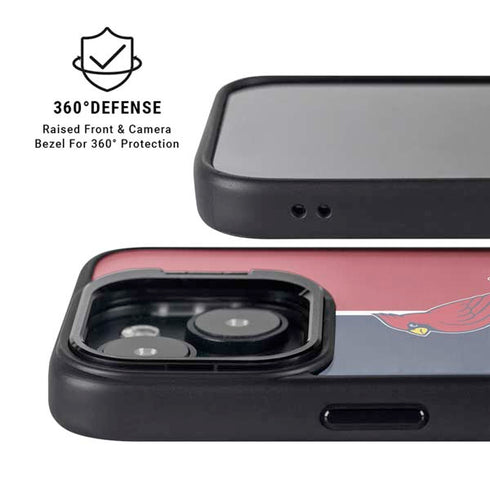 MLB St. Louis Cardinals Split iPhone 14 Kickstand Case
