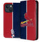 MLB St. Louis Cardinals Split iPhone 15 Plus Folio Case