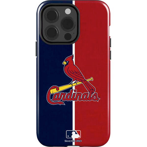 MLB St. Louis Cardinals Split iPhone 15 Pro Impact Case