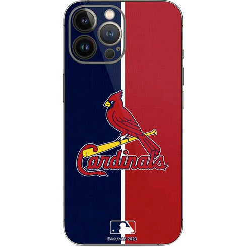 MLB St. Louis Cardinals Split iPhone 15 Pro Max Skin