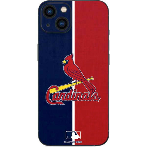 MLB St. Louis Cardinals Split iPhone 15 Skin