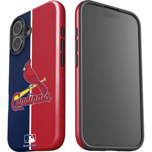 MLB St. Louis Cardinals Split iPhone 16 Impact Case