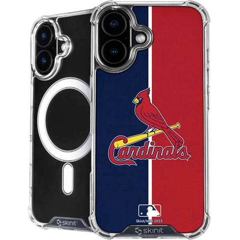 MLB St. Louis Cardinals Split iPhone 16 MagSafe Case