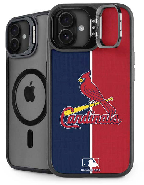 MLB St. Louis Cardinals Split iPhone 16 Plus Kickstand Case