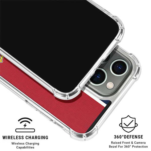 MLB St. Louis Cardinals Split iPhone 16 Pro Clear Case