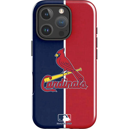 MLB St. Louis Cardinals Split iPhone 16 Pro Max Impact Case