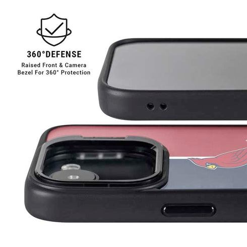 MLB St. Louis Cardinals Split iPhone 16e Kickstand Case