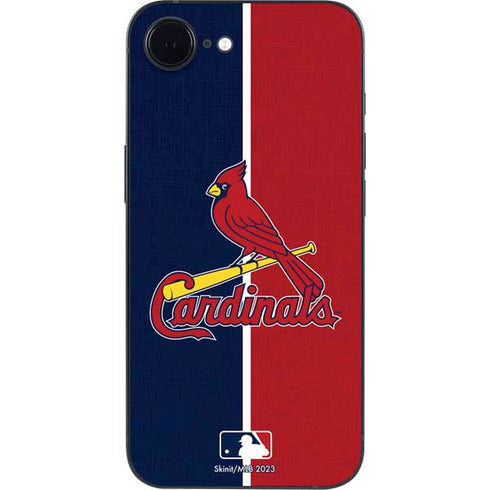 MLB St. Louis Cardinals Split iPhone 16e Skin