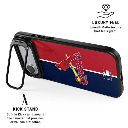 MLB St. Louis Cardinals Split iPhone 17 Air Kickstand Case