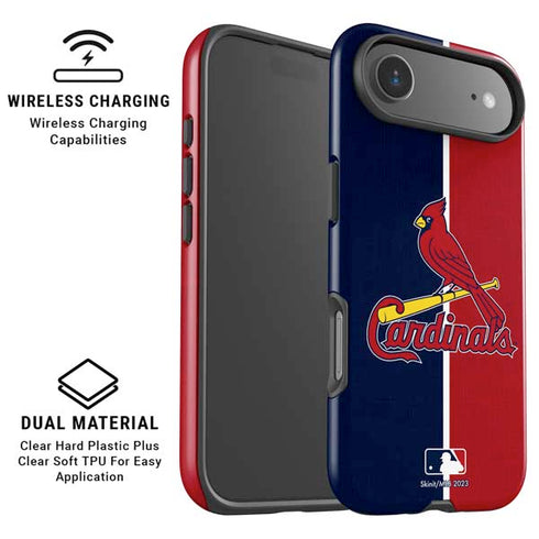 MLB St. Louis Cardinals Split iPhone 17 Air Magsafe Impact Case