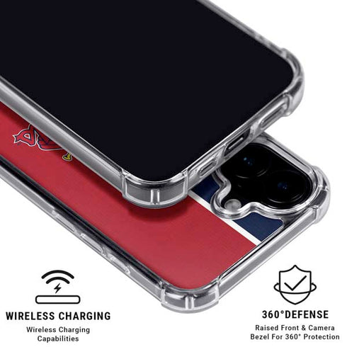 MLB St. Louis Cardinals Split iPhone 17 Clear Case