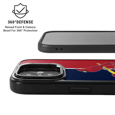 MLB St. Louis Cardinals Split iPhone 17 Kickstand Case
