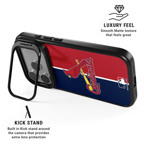 MLB St. Louis Cardinals Split iPhone 17 Pro Kickstand Case