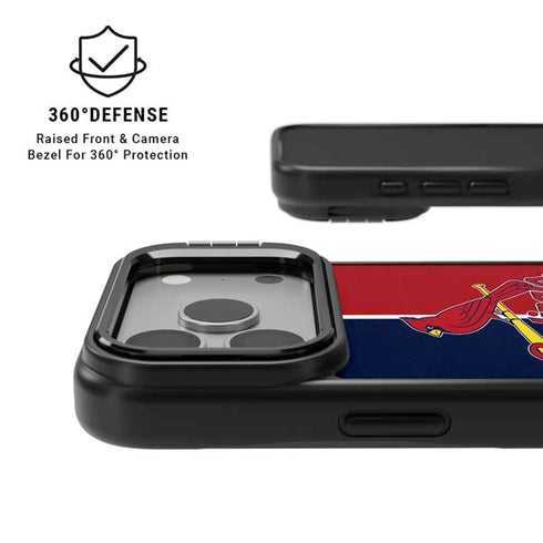MLB St. Louis Cardinals Split iPhone 17 Pro Kickstand Case