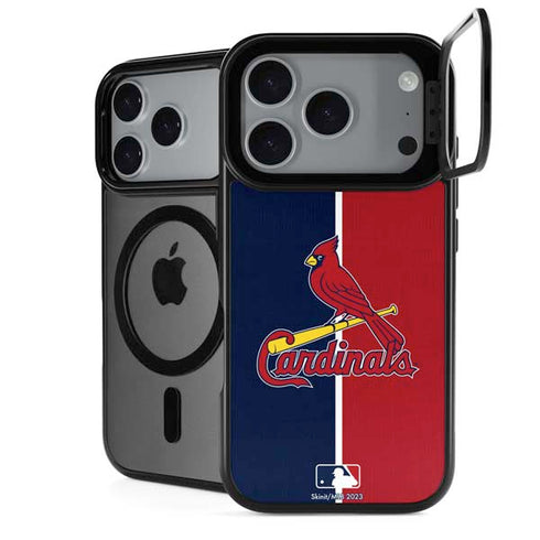 MLB St. Louis Cardinals Split iPhone 17 Pro Max Kickstand Case