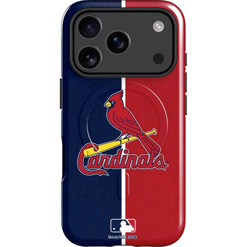 MLB St. Louis Cardinals Split iPhone 17 Pro Max Magsafe Impact Case