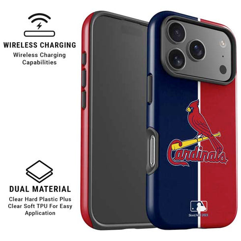 MLB St. Louis Cardinals Split iPhone 17 Pro Max Magsafe Impact Case
