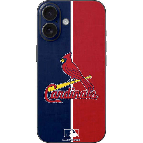 MLB St. Louis Cardinals Split iPhone 17 Skin