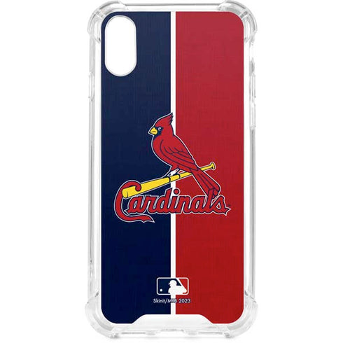 MLB St. Louis Cardinals Split iPhone XS Clear Case