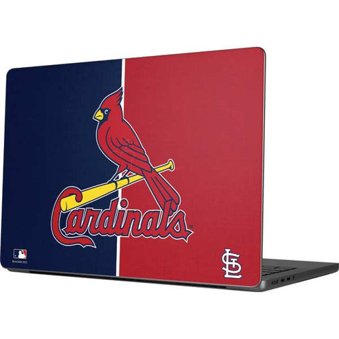 MLB St. Louis Cardinals Split Apple MacBook Pro 14-inch Skin
