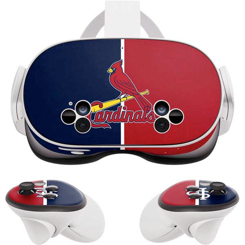MLB St. Louis Cardinals Split Meta Quest 3S Skin