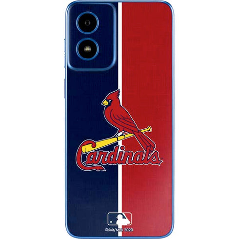 MLB St. Louis Cardinals Split Moto G Play 4G (2024) Skin