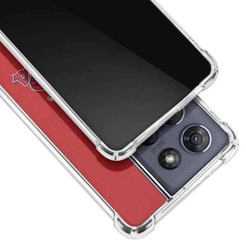 MLB St. Louis Cardinals Split Moto G Play 5G (2025) Clear Case