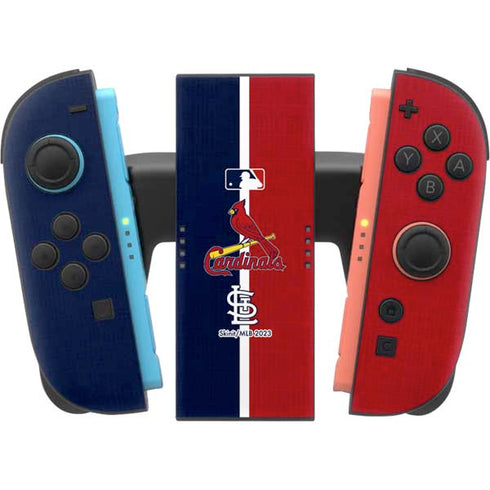 MLB St. Louis Cardinals Split Nintendo Switch 2 (2025) Joy-Con Controller Skin