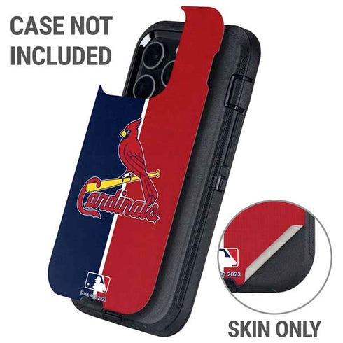 MLB St. Louis Cardinals Split Otterbox Defender iPhone Skin
