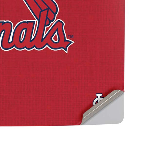 MLB St. Louis Cardinals Split PS5 Pro Disk Console Skin