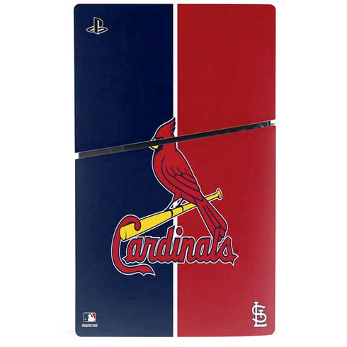 MLB St. Louis Cardinals Split PS5 Slim Digital Edition Console Skin