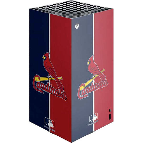 MLB St. Louis Cardinals Split XBox Series X Digital Edition Console Skin