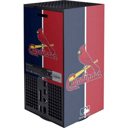 MLB St. Louis Cardinals Split XBox Series X Digital Edition Console Skin