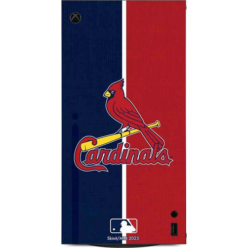 MLB St. Louis Cardinals Split XBox Series X Digital Edition Console Skin