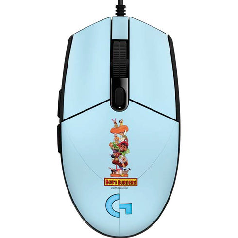 Bobs Burgers Stacked G203 Prodigy RGB Wired Gaming Mouse Skin