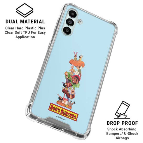 Bobs Burgers Stacked Galaxy A13 5G Clear Case