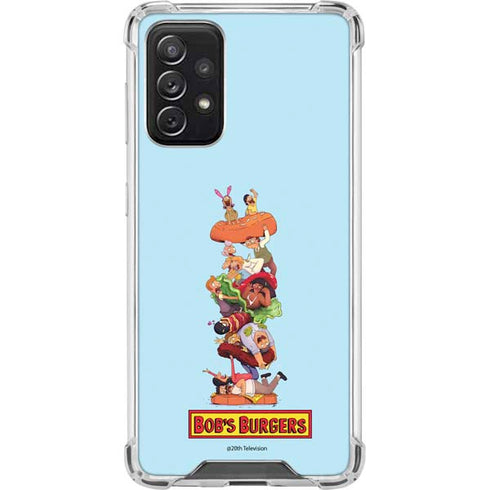 Bobs Burgers Stacked Galaxy A72 5G Clear Case