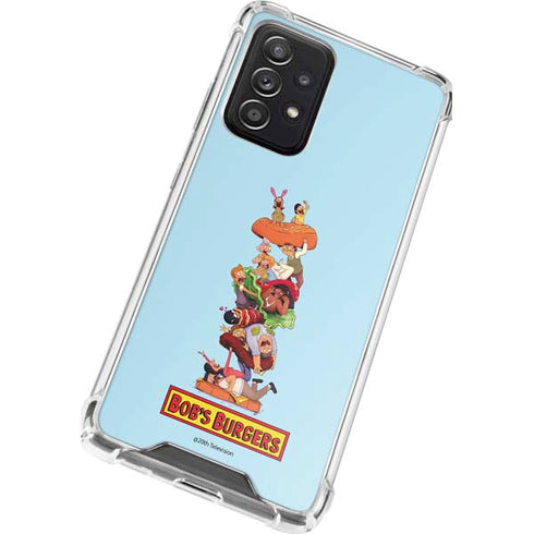 Bobs Burgers Stacked Galaxy A72 5G Clear Case