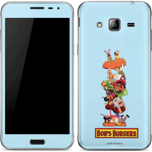Bobs Burgers Stacked Galaxy J3 Skin