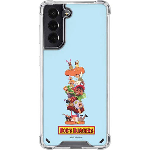 Bobs Burgers Stacked Galaxy S21 5G Clear Case