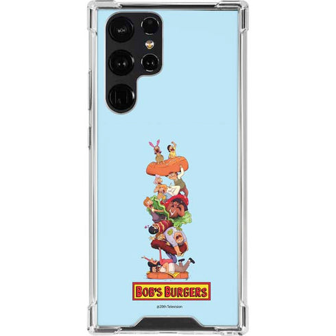 Bobs Burgers Stacked Galaxy S22 Ultra Clear Case