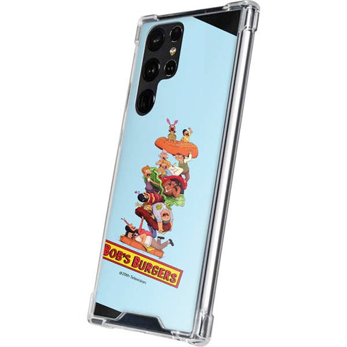 Bobs Burgers Stacked Galaxy S22 Ultra Clear Case