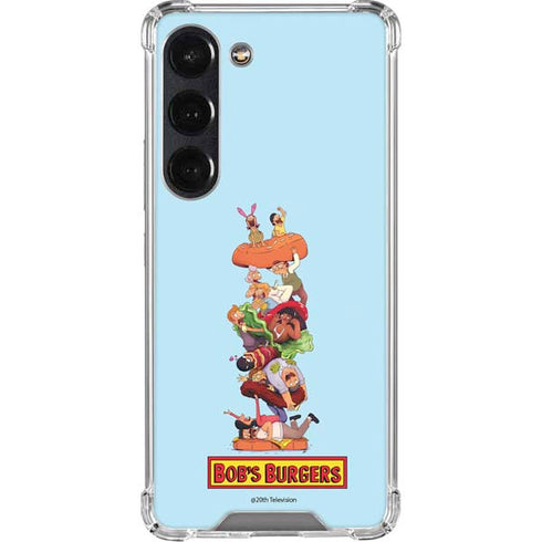 Bobs Burgers Stacked Galaxy S23 Clear Case