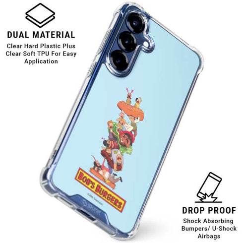 Bobs Burgers Stacked Galaxy S25 Plus Clear Case