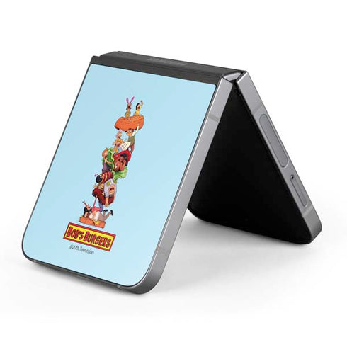 Bobs Burgers Stacked Galaxy Z Flip6 Skin